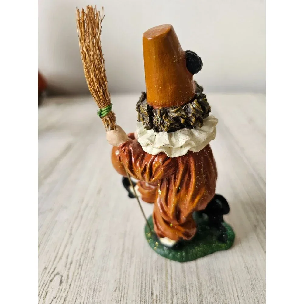 Bethany Lowe cat girl witch trick or treater‎ statue figurine decor
